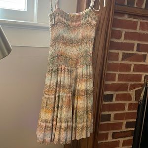 Patterned mini romper dress from local boutique